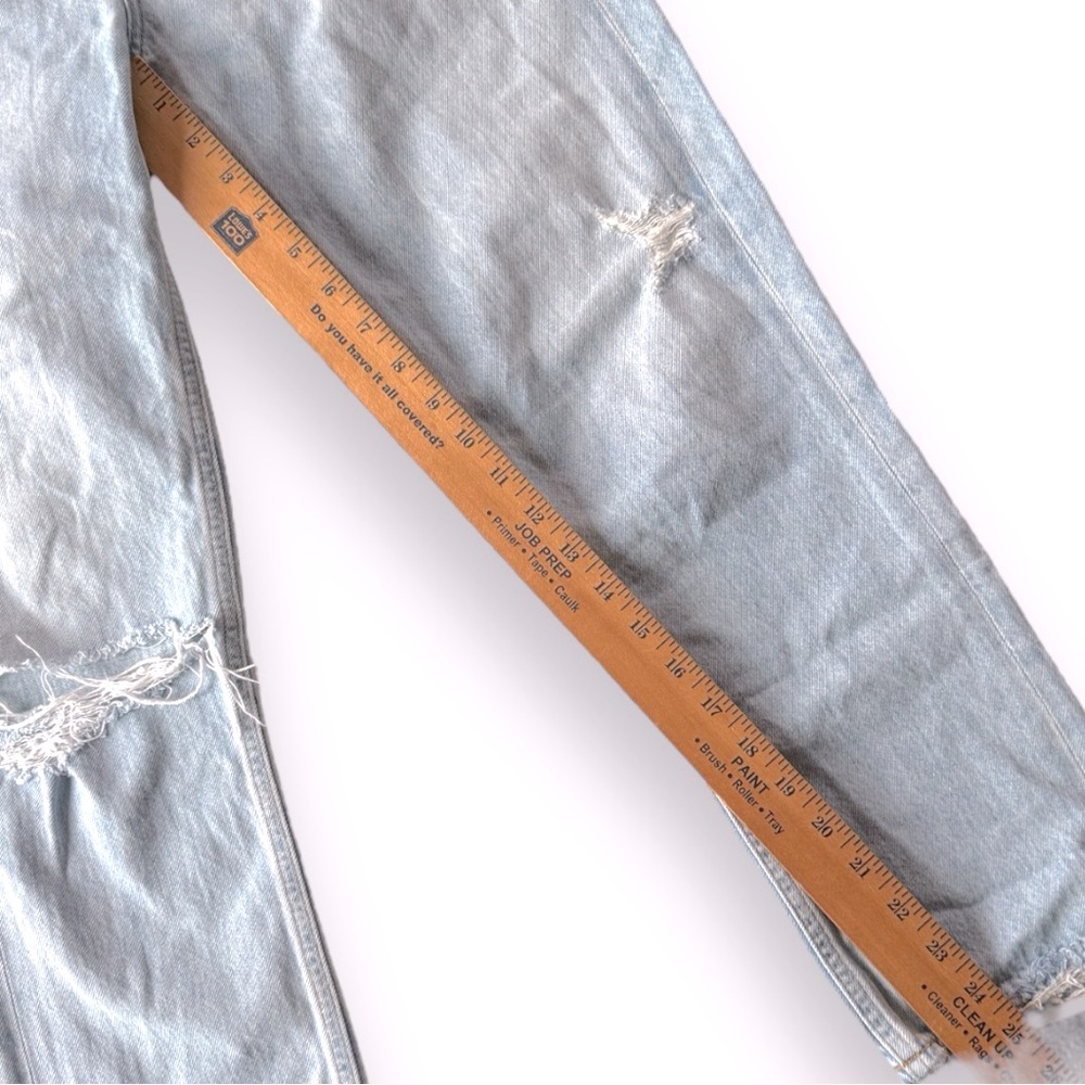 Agolde Riley High Rise Straight Crop In Shatter Size 25 - Picture 9 of 12